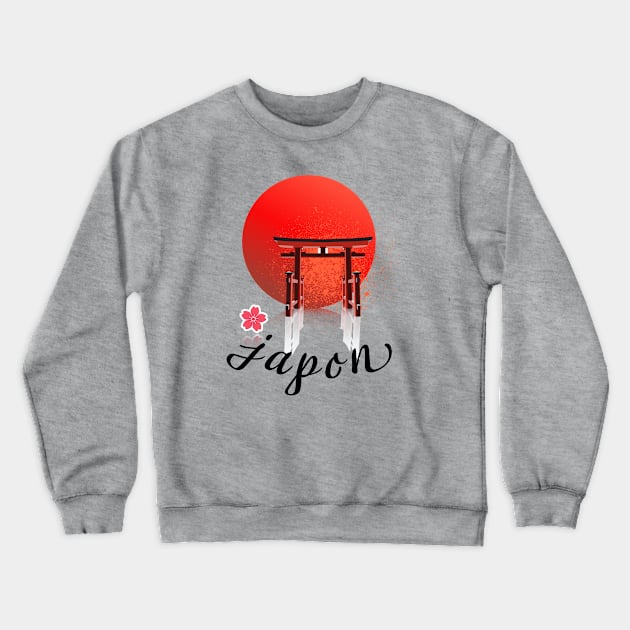Tokyo Line Japon Crewneck Sweatshirt by Tokyo Line Shop